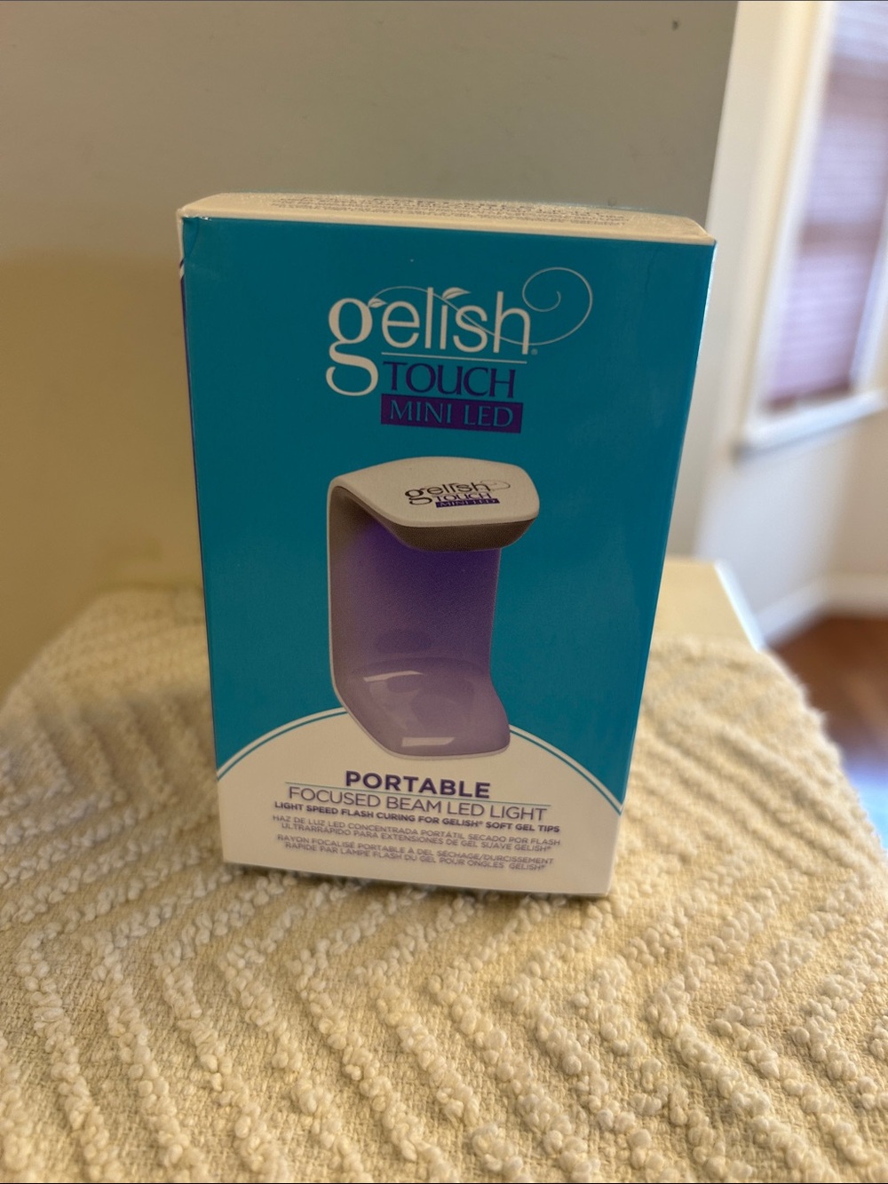 Gelish Touch Mini LED Portable Focused Beam Light for Soft Gel Tips Self-Care